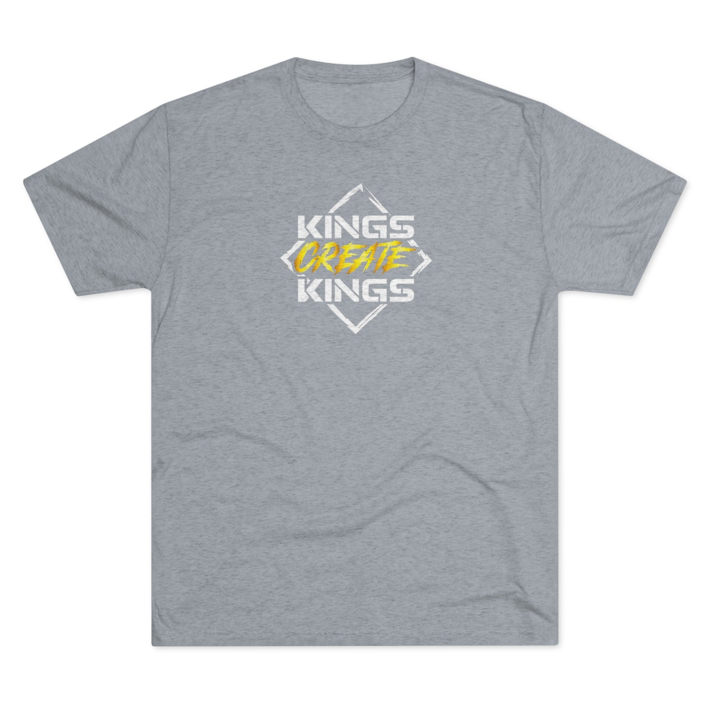 Kings Create Kings Gold Logo Tri-Blend Crew Tee
